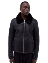 Load image into Gallery viewer, YMC Budgie Sheepskin Coat (Leather) - Black