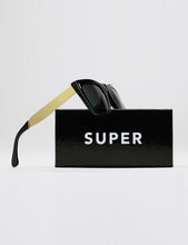 Load image into Gallery viewer, Womens Super Gals Francis Sunglasses - Black/Gold