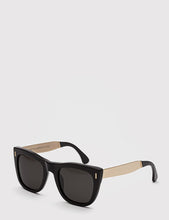 Load image into Gallery viewer, Super Gals Francis Sunglasses - Black/Gold