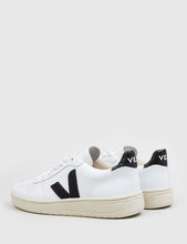 Load image into Gallery viewer, Veja V-10 Leather Trainers - Extra White/Black