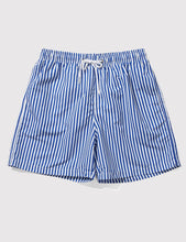 Load image into Gallery viewer, Boardies Stripes Drawstring Swim Shorts (Short Length) - Navy/White