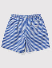 Load image into Gallery viewer, Boardies Stripes Drawstring Swim Shorts (Short Length) - Navy/White
