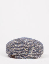 Load image into Gallery viewer, Stetson Hatteras Herringbone Newsboy Hat - Brown/Blue