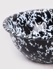 Load image into Gallery viewer, Splatterware Cereal Bowl - Black Marble
