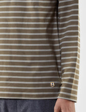 Load image into Gallery viewer, Armor Lux Loctudy Breton T-Shirt - Olive/Khaki
