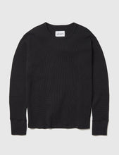 Load image into Gallery viewer, Albam Long Sleeve Waffle T-Shirt - Jet Black
