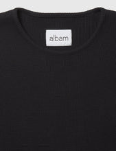 Load image into Gallery viewer, Albam Long Sleeve Waffle T-Shirt - Jet Black
