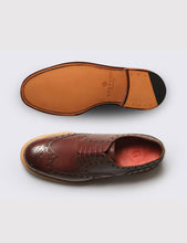Load image into Gallery viewer, Grenson Archie Calf Brogue Shoes - Burgundy Calf
