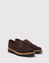 Load image into Gallery viewer, Grenson Percy Suede Apron Shoes - Chocolate
