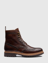 Load image into Gallery viewer, Grenson Fred Brogue Boot - Dark Brown

