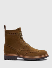 Load image into Gallery viewer, Grenson Fred Brogue Boot (Suede) - Snuff Brown
