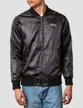Load image into Gallery viewer, Stussy California Satin Bomber Jacket - Black
