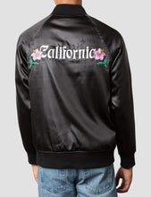 Load image into Gallery viewer, Stussy California Satin Bomber Jacket - Black
