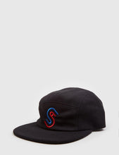 Load image into Gallery viewer, Stussy Foam Fleece USA Camp Cap - Black
