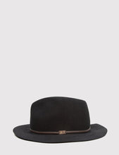 Load image into Gallery viewer, Bailey Jackman Unstructured Fedora Hat - Black
