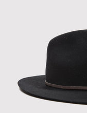 Load image into Gallery viewer, Bailey Jackman Unstructured Fedora Hat - Black

