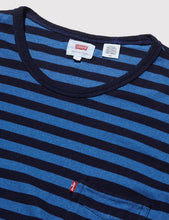 Load image into Gallery viewer, Levis Sunset Pocket T-shirt (Stripe) - Indigo/Blue
