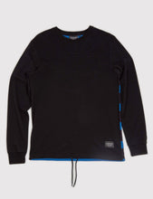 Load image into Gallery viewer, Rascals Pique Longsleeve - Black/Blue
