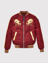 Load image into Gallery viewer, Alpha Industries MA1 Dragon Flight Jacket - Burgundy
