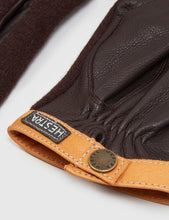 Load image into Gallery viewer, Hestra Tricot Deerskin Wool Gloves - Espresso/Dark Brown
