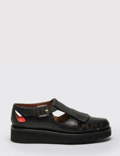 Load image into Gallery viewer, Womens Grenson Ethel Shoe - Black Calf/Grain

