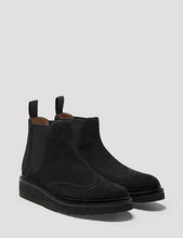 Load image into Gallery viewer, Grenson Womens Alice Suede Chelsea Wedged Boot - Black
