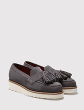 Load image into Gallery viewer, Grenson Womens Clara Suede Loafer - Charcoal
