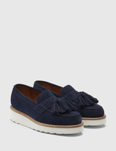 Load image into Gallery viewer, Grenson Womens Clara Suede Loafer - Navy
