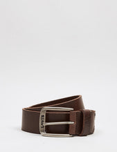 Load image into Gallery viewer, Levis Classic Top Logo Buckle Leather Belt - Dark Brown
