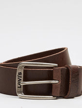Load image into Gallery viewer, Levis Classic Top Logo Buckle Leather Belt - Dark Brown
