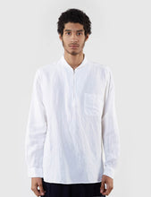 Load image into Gallery viewer, Our Legacy Shawl Zip Shirt (Linen Mix) - White
