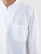 Load image into Gallery viewer, Our Legacy Shawl Zip Shirt (Linen Mix) - White
