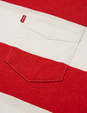Load image into Gallery viewer, Levis Sunset Pocket T-shirt (Stripe) - Cherry Bomb Red
