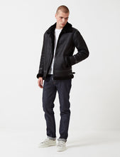 Load image into Gallery viewer, Levis Made &amp; Crafted Shearling Bomber Jacket - Black
