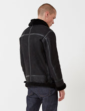 Load image into Gallery viewer, Levis Made &amp; Crafted Shearling Bomber Jacket - Black
