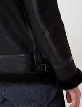 Load image into Gallery viewer, Levis Made &amp; Crafted Shearling Bomber Jacket - Black
