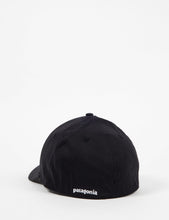 Load image into Gallery viewer, Patagonia P-6 Logo Stretch Fit Hat - Black
