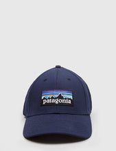 Load image into Gallery viewer, Patagonia P-6 Logo Stretch Fit Hat - Navy
