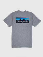 Load image into Gallery viewer, Patagonia P-6 Logo Pocket T-Shirt - Gravel Heather Grey
