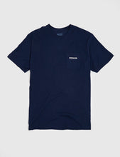 Load image into Gallery viewer, Patagonia P-6 Logo Pocket T-Shirt - Navy Blue
