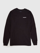 Load image into Gallery viewer, Patagonia P-6 Logo Long Sleeve T-Shirt - Black
