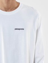 Load image into Gallery viewer, Patagonia P-6 Logo Long Sleeve T-Shirt  - White
