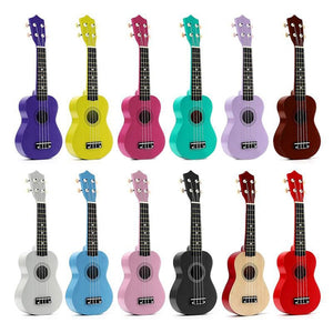 21 Inch Acoustic Soprano 4 String Mini Basswood Ukulele Musical Instrument Toy