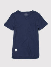 Load image into Gallery viewer, Native Youth Waffle Effect T-shirt - Navy

