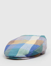 Load image into Gallery viewer, Stetson Kent Check Flat Cap (Linen) - Green
