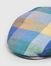 Load image into Gallery viewer, Stetson Kent Check Flat Cap (Linen) - Green

