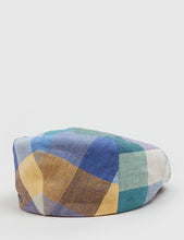 Load image into Gallery viewer, Stetson Kent Check Flat Cap (Linen) - Green
