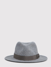 Load image into Gallery viewer, Bailey Curtis Widebrim Fedora Hat - Oxford Grey Mix
