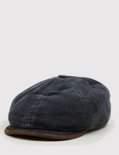Load image into Gallery viewer, Stetson Hatteras Corduroy Newsboy Cap (Cotton) - Black
