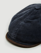 Load image into Gallery viewer, Stetson Hatteras Corduroy Newsboy Cap (Cotton) - Black
